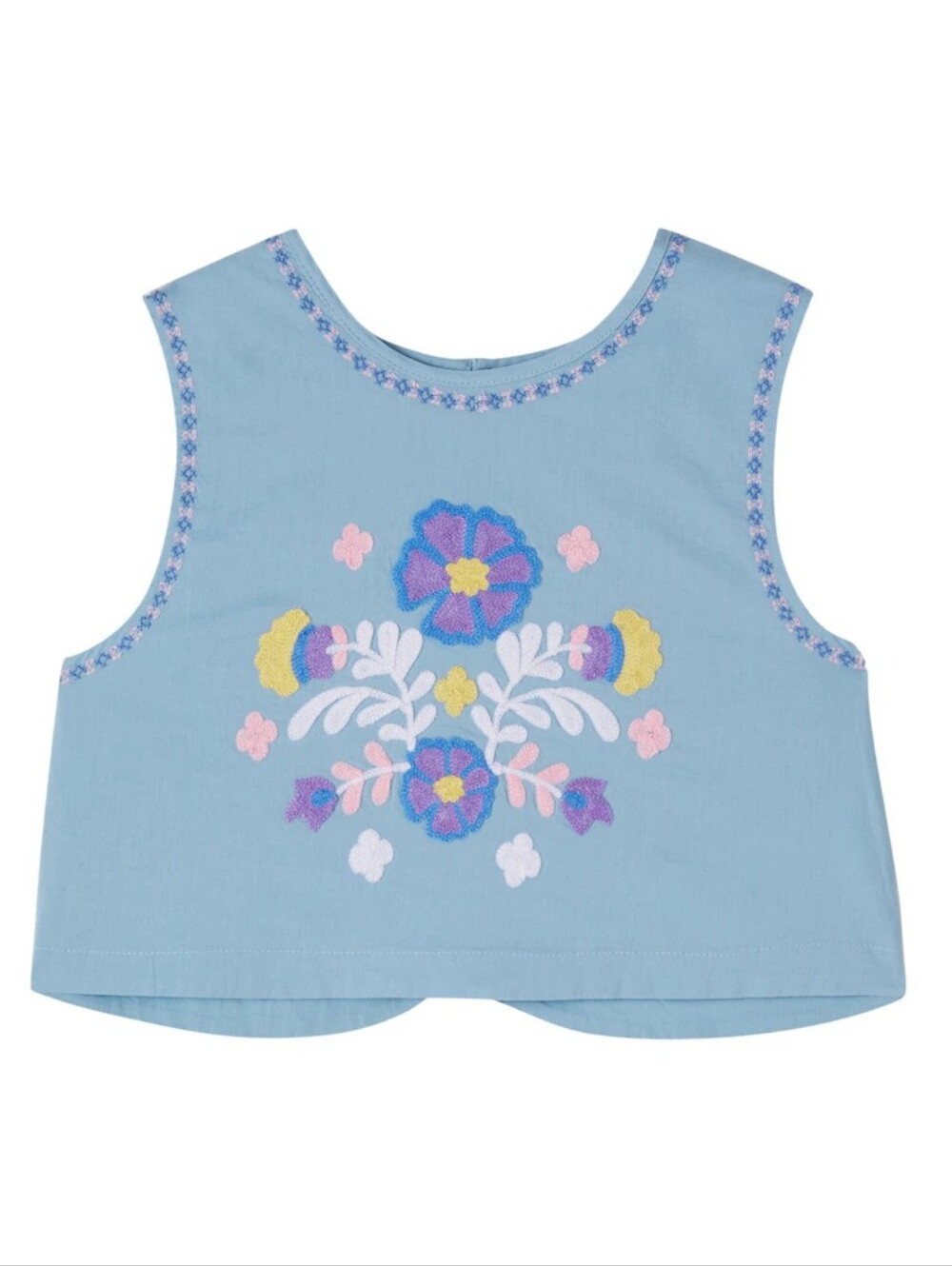 Louise Misha Albane floral embroidered cotton top 6